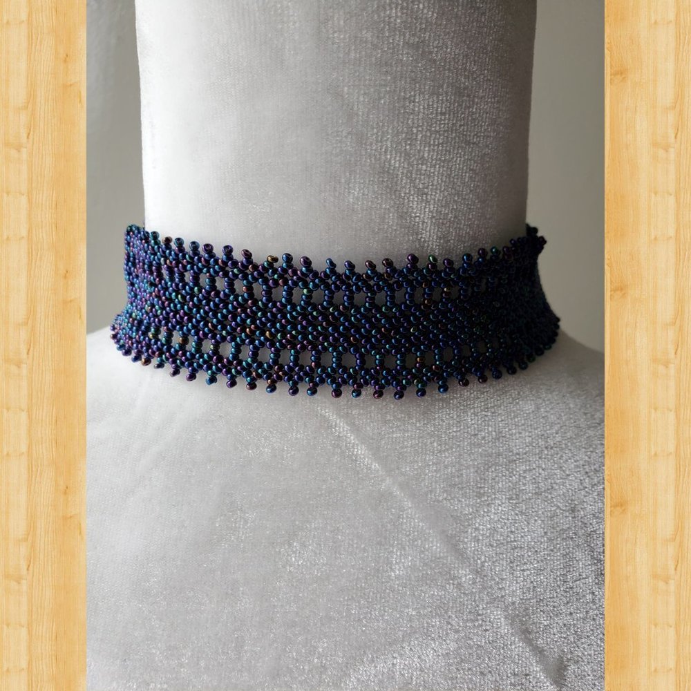 beautiful woven choker  handmade with love